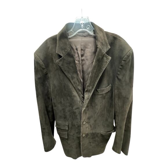 Ralph Lauren Purple Label Other - Vintage Ralph Lauren Purple Label 44L Reindeer Suede Chamois Brown Blazer